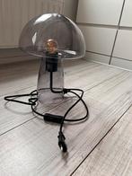 Tafellamp glas lucide lightning, Ophalen, Zo goed als nieuw, Glas, Minder dan 50 cm