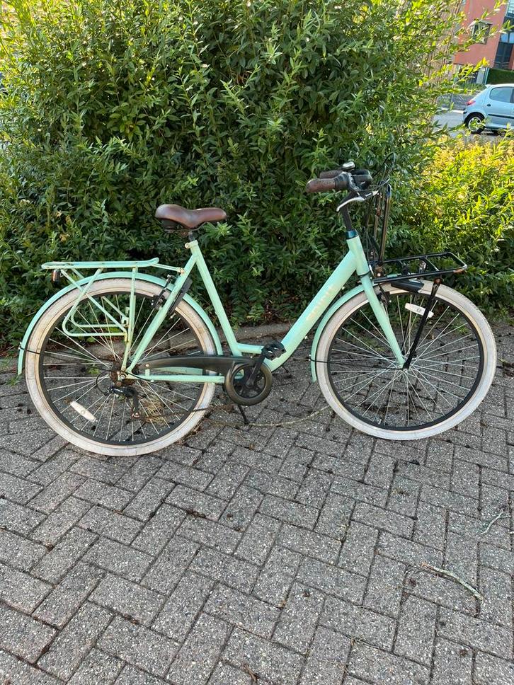 Spirit fiets mintgroen 13-14-15+ jaar, Fietsen en Brommers, Fietsen | Meisjes, Zo goed als nieuw, 26 inch of meer, Versnellingen