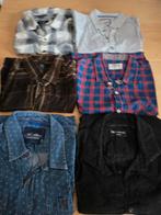 Heren kledingpakket zes broeken en zes overhemden, Ophalen, Zo goed als nieuw, Maat 52/54 (L)