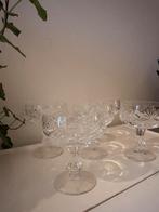 Set van 5 kristallen glazen jaren 60, Antiek en Kunst, Ophalen of Verzenden