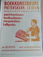 Boekkunstbeurs Pieterskerk Leiden, Verzamelen, Posters, Ophalen of Verzenden, A1 t/m A3, Rechthoekig Staand, Reclame