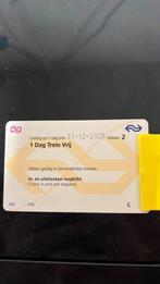 NS vrij tickets dagkaart, Tickets en Kaartjes, Eén persoon, Trein, Algemeen kaartje
