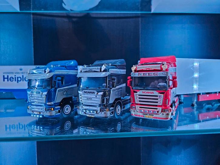 WSI Scania R Janssens Transport Set, Hobby en Vrije tijd, Modelauto's | 1:50, Zo goed als nieuw, Bus of Vrachtwagen, Wsi, Ophalen of Verzenden