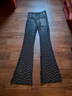 Loavies flared broek met sterren - Maat S. Feestelijk!, Zwart, Ophalen of Verzenden, Maat 36 (S), Lang