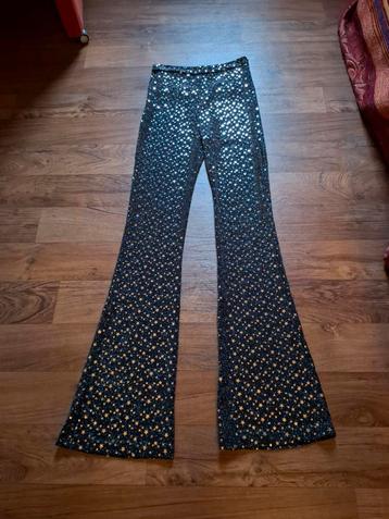 Loavies flared broek met sterren - Maat S. Feestelijk! beschikbaar voor biedingen