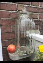 Grote glazen stopfles / snoeppot v persglas ong 15 cm hoog., Ophalen of Verzenden