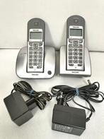 Dect telefoonset DUO - Draadloos - Philips, Ophalen of Verzenden, Zo goed als nieuw, 2 handsets