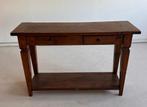 Mooie antieke side table met 2 laadjes, Huis en Inrichting, Ophalen, Gebruikt, 50 tot 100 cm, 25 tot 50 cm