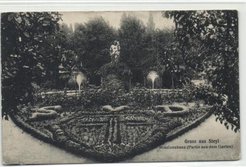x04065 steyl tuin missiehuis, Verzamelen, Ansichtkaarten | Nederland, Gelopen, Limburg, Voor 1920, Verzenden