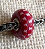 Trollbeads Trollbead Kerstuniekje Rood en Wit, Verzenden, Nieuw, Trollbeads