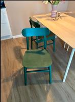 Eetkamerstoelen groen, ikea 4x, Huis en Inrichting, Stoelen, Ophalen, Overige kleuren, Zo goed als nieuw, Vier