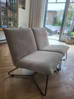 Fauteuil 2 stuks voor € 150 lichtgrijs, Ophalen, Zo goed als nieuw, Grijs