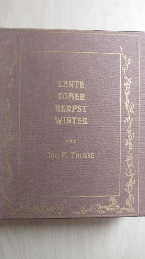 Jac. P. Thijse - de Seizoenen  - 4 boeken in cassette, Boeken, Natuur, Zo goed als nieuw, Natuur algemeen, Ophalen of Verzenden