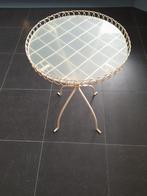 Bijzettafeltje, Minder dan 55 cm, Rond, Ophalen of Verzenden, 60 cm of meer