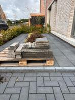 GRATIS AFHALEN 4 betontegels 60x60 nero, Tuin en Terras, Tegels en Klinkers, Ophalen, Beton, Terrastegels