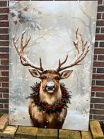 Canvas kerst rendier xl €15,-, Ophalen, Nieuw