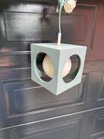 Dobbelsteen hanglamp space age, Gebruikt, Ophalen of Verzenden, Gijpsvintage, Larikslaan 48