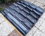 Zwart geglazuurde dakpannen 26.67m2, Doe-het-zelf en Verbouw, Dakpannen en Dakbedekking, Ophalen, Steen of Klei, Zwart, Nieuw