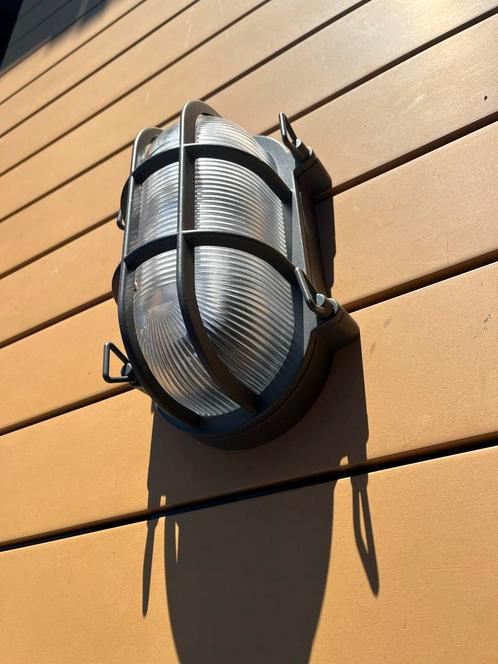 Industriële Wandlamp Vintage, Huis en Inrichting, Lampen | Wandlampen, Zo goed als nieuw, Glas, Ophalen of Verzenden