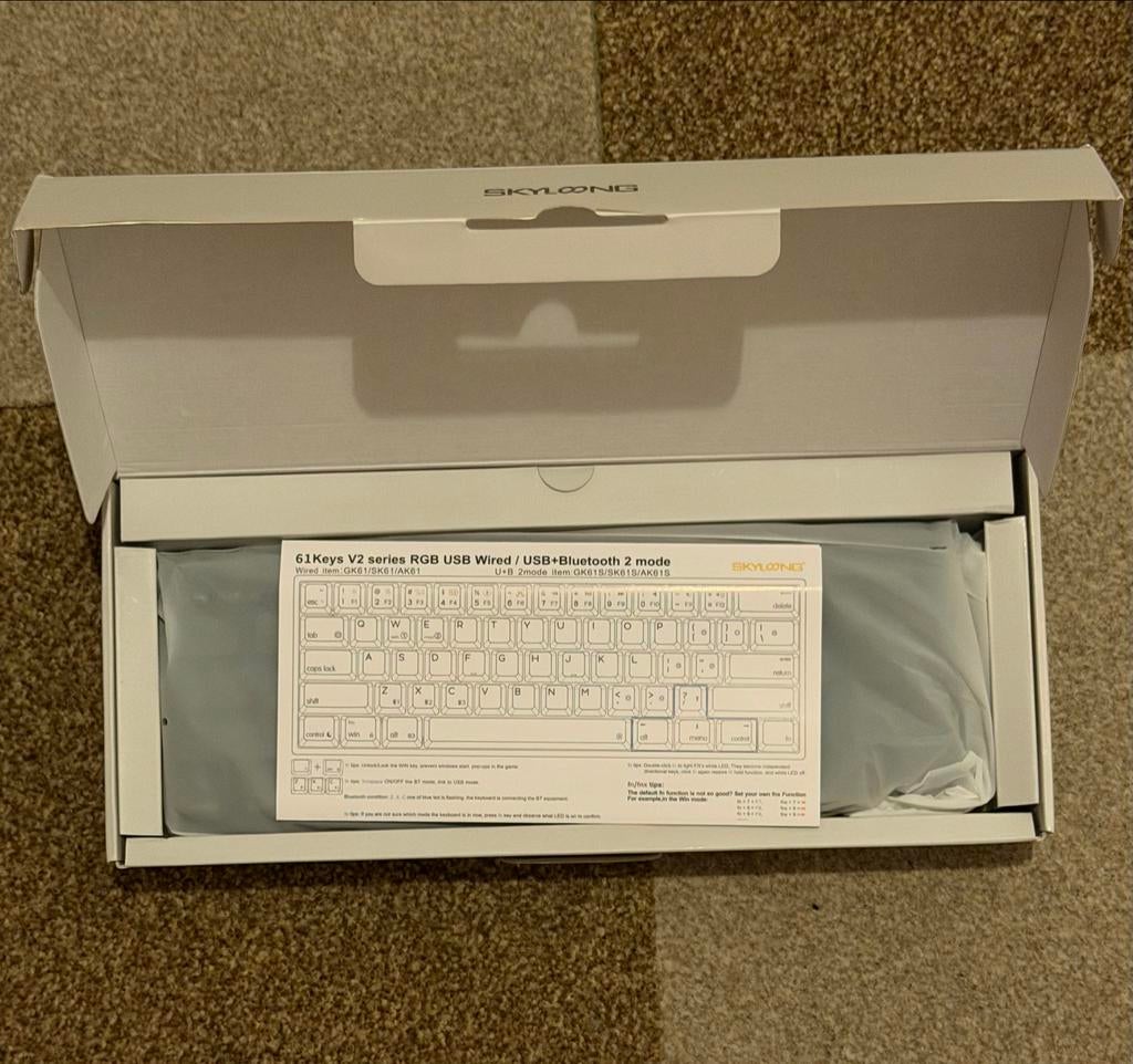 SKYLOONG GK61 Mechanisch toetsenbord, Computers en Software, Toetsenborden, Gaming toetsenbord, Nieuw, Ophalen of Verzenden, Qwerty