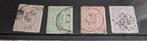 Nederland nvph 13 15 16 18, Postzegels en Munten, Ophalen of Verzenden, Gestempeld