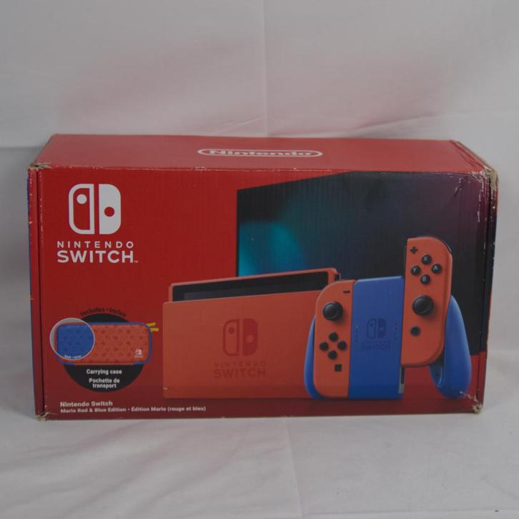 Nintendo Switch Mario Red & Blue edition compleet | A‑grade, Spelcomputers en Games, Spelcomputers | Nintendo Switch, Zo goed als nieuw