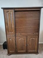 Computerkast donker eikenhout, Huis en Inrichting, Kasten | Computermeubels, Ophalen, Gebruikt, Eikenhout