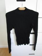 H&M Divided - zwart ribbel truitje maat M, Kleding | Dames, Maat 38/40 (M), H&M, Zwart, Ophalen of Verzenden