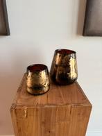 Set van 2 PTMD waxinelichthouder, Ophalen of Verzenden, Zo goed als nieuw, Glas, Minder dan 50 cm
