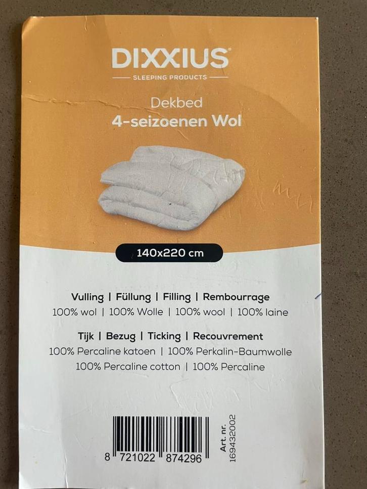 Zgan/ nieuw 2x eenpersoons vierseizoenendekbed texelse wol, Huis en Inrichting, Slaapkamer | Beddengoed, Zo goed als nieuw, Deken of Dekbed