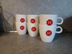 Cappuccino mokken xl douwe egberts 6x, Ophalen of Verzenden, Zo goed als nieuw, Overige stijlen, Kop(pen) en/of Schotel(s)