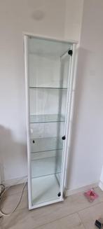 Vitrinekast wit, Huis en Inrichting, Kasten | Vitrinekasten, Ophalen, Minder dan 50 cm, Gebruikt, 150 tot 200 cm