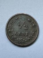 1/2 cent Koningrijk der Nederlanden 1885., Ophalen of Verzenden, Koning Willem III, Overige waardes, Losse munt