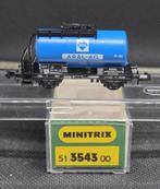 Minitrix 3543 - 2-assige ketelwagen 'ARAL' (15201), Hobby en Vrije tijd, Modeltreinen | N-Spoor, Gelijkstroom, Trix, Wagon, Ophalen of Verzenden