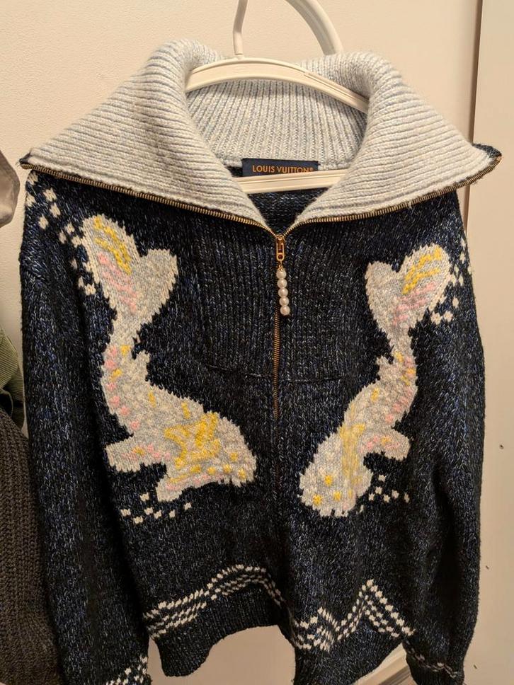 Jacket met Louis Vuitton Nigo,authenticiteit niet gegarand, Kleding | Dames, Truien en Vesten, Zo goed als nieuw, Maat 38/40 (M)