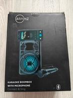 Karaoke Boombox met microfoon, Ophalen of Verzenden, Nieuw, Complete set