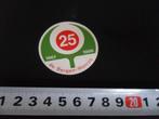 sticker wanroij de bergen 25 jaar 1961 - 1986, Ophalen, Zo goed als nieuw