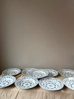 Vintage set van 9 diepe borden Jager Blau Saks Eisenberg, Ophalen of Verzenden, Zo goed als nieuw, Bord(en), Overige stijlen