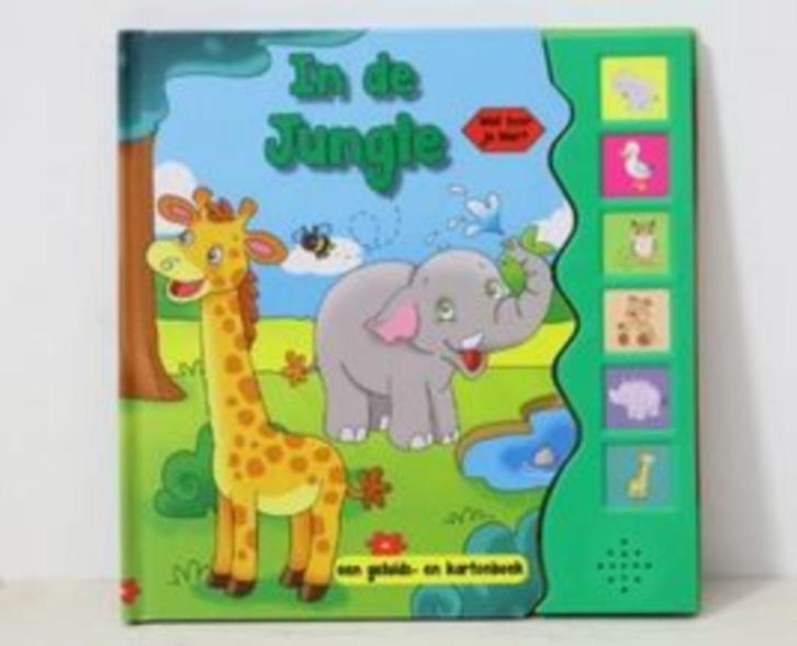 In de jungle + Geluiden Boek KADO-TIP 1-3 jr !, Boeken, Kinderboeken | Baby's en Peuters, Nieuw, Verzenden