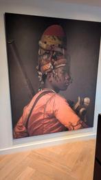 Canvas doek met lijst, Antiek en Kunst, Kunst | Schilderijen | Abstract, Ophalen