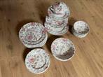 servies 9 delig met etagere Rose Chinz van Johnson Brothers, Ophalen, Overige stijlen, Bord(en)