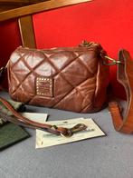 Campomaggi, bruin leren clutch en schoudertas., Sieraden, Tassen en Uiterlijk, Ophalen of Verzenden, Zo goed als nieuw, Bruin