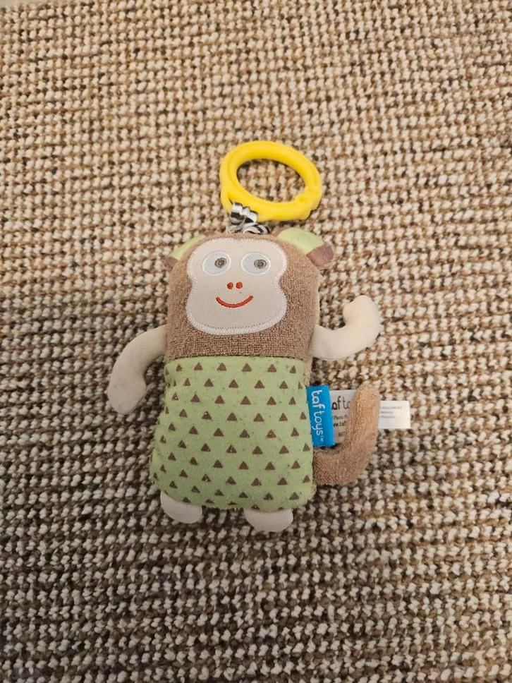 Taf Toys Marco de Aap met trekkoord, Kinderen en Baby's, Speelgoed | Babyspeelgoed, Gebruikt, Rammelaar, Met geluid, Ophalen