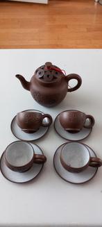 Chinees aardewerk theeservies theepotje theekopje in doos, Ophalen of Verzenden, Gebruikt, Aardewerk, Overige stijlen