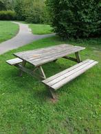 OPKNAPPER Picknicktafel hout enkele planken vernieuwen, Tuin en Terras, Ophalen, Gebruikt, Rechthoekig, Hout