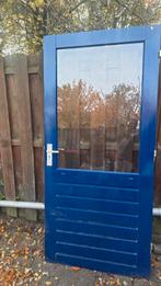 Hardhouten deur 201x92.5cm, Doe-het-zelf en Verbouw, Ophalen, Gebruikt, Buitendeur, 200 tot 215 cm