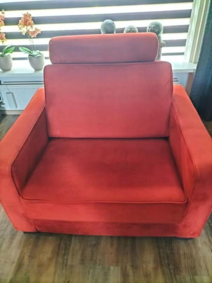 Love Seat herfst kleur, Huis en Inrichting, Banken | Sofa's en Chaises Longues, Zo goed als nieuw, Tweepersoons, Minder dan 150 cm