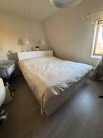 IKEA BRIMNES bed & Headboard + Bed Base, Wit, Tweepersoons, Ophalen of Verzenden, Zo goed als nieuw