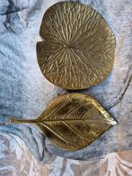 Decoratief plateau in bladvorm SORAYA - Goud - 25 x 25 cm, Ophalen, Zo goed als nieuw