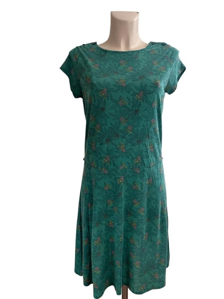 Sessun jurk M, Kleding | Dames, Jurken, Zo goed als nieuw, Maat 38/40 (M), Groen, Onder de knie, Ophalen of Verzenden